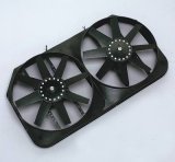 15 Inch 5,500 CFM Flex-A-Lite Direct-Fit Dual Electric Fan 116525 Fan, Dual, in. Diameter, Puller, cfm, Black, Plastic, Chevy, GMC, Each thumbnail 1