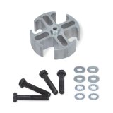 Flex-A-Lite Mechanical Fan Spacers 107083 Spacer, Aluminum, 1 in. Thick, 5/8 in. Pilot, Spacer, Bolts, Washers, Mopar, Kit thumbnail 2