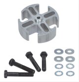 Flex-A-Lite Mechanical Fan Spacers 106880 Spacer, Aluminum, 1 in. Thick, 5/8 in. Pilot, Spacer, Bolts, Washers, AMC/GM, Kit thumbnail 1