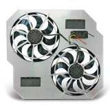 15 Inch 5,500 CFM Flex-A-Lite Direct-Fit Dual Electric Fan 104641 Fan, Dual, Monster, in. Diameter, Puller, cfm, Black/Silver, Dodge, Diesel, Each thumbnail 1