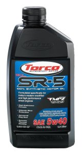 5w40 Torco SR-5 100 Percent Synthetic GDL Motor Oil A150544CE Engine Oil, 100% Engine Oil, 5W40, 1 Liter, Each thumbnail 1