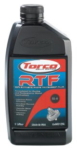 Torco RTF Racing Transmission Fluid A220015CE Manual Fluid, RTF, Synthetic, GL-6, 1 Liter, Each thumbnail 1