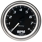 Equus Tachometers E7068 Tachometer, 7000 Series, 0-8,000 rpm, 3 3/8 in. Diameter, Black Face, Analog, Electrical, Each thumbnail 2