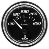 Equus 7000 Series Gauges E7232 Gauge, Series, Water Temperature, 130-280 degrees F, 2 in., Black Face, Analog, Mechanical, Each thumbnail 2