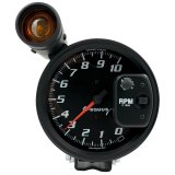 Equus Gauges E6080 GAUGE, TACHOMETER, 5", 10K RPM, PEDESTAL W/ EXT. SHIFT-LITE, BLACK,6000 SERIES thumbnail 1