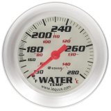 Equus 8000 Series Gauges E8442 Gauge, Series, Water Temperature, 130-280 Degrees F, 2 5/8 in. Diameter, Analog, Mechanical, White Face thumbnail 1