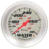 Equus 8000 Series Gauges E8442 Gauge, Series, Water Temperature, 130-280 Degrees F, 2 5/8 in. Diameter, Analog, Mechanical, White Face thumbnail 2