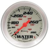 Equus 8000 Series Gauges E8242 Gauge, Series, Water Temperature, 130-280 Degrees F, 2 in. Diameter, Analog, Mechanical, White Face, Each thumbnail 2