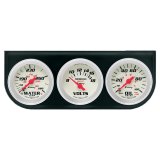 Equus 8000 Series Gauges E8200 Gauges, Series, Water Temperature, Oil Pressure, Voltmeter, White Face, Analog, Mounting Bracket, Kit thumbnail 2
