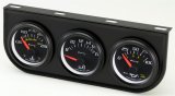 Equus 6000 Series Gauges E6200 Gauges, Series, Oil Pressure, Water Temperature, Voltmeter, 2 in., Black Face, Analog, Set of 3 thumbnail 1