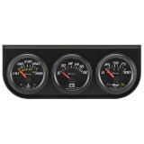 Equus 6000 Series Gauges E6200 Gauges, Series, Oil Pressure, Water Temperature, Voltmeter, 2 in., Black Face, Analog, Set of 3 thumbnail 3