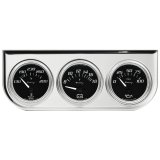 Equus 7000 Series Gauges E7200 Gauges, Series, Oil Pressure, Water Temperature, Voltmeter, 2 in., Black Face, Analog, Set of 3 thumbnail 2