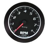 Equus Tachometers E6068 Tachometer, Products Style, 0-8,000 rpm, 3 3/8 in. Diameter, Black Face, Analog, Electrical, Each thumbnail 6