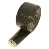 Heatshield Products Fire Shield Sleeves 210051 Heat Protection, Shield, 500 degrees F Maximum, Slip-on, Black, 1.50 in. Diameter, 120 in. Length, Each thumbnail 1