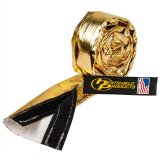 Heatshield Products Cold-Gold Heat Shields 244034 Sleeve, Shield, Hook and Loop, 1,100 degrees F, Gold, 0.750 in. Diameter, 3.00 ft. Length, Each thumbnail 2