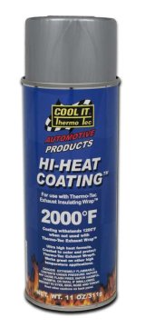 Thermo-Tec Hi-Heat Coating 12002 Exhaust Wrap Coating, High-Temperature, Silver, 11 oz. Spray Can, Each thumbnail 2