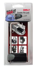 BOLT Coupler Pin Locks 7025286 Latch Lock, 1/4 in. Diameter, Stainless Steel, Uses Chrysler Ignition Key, Each thumbnail 2
