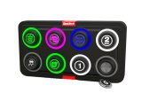 FuelTech SwitchPanel Mini 5022100302 Electrical Switch Panel, Mini, 8 Switches, Lighted, Push Button, Black, Each thumbnail 1