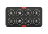 FuelTech SwitchPanel Mini 5022100302 Electrical Switch Panel, Mini, 8 Switches, Lighted, Push Button, Black, Each thumbnail 2