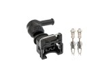 FuelTech Plug Kits 5011100167 Wiring Connector, Kit, Connector and Pins Style, Bosch, 2-pin, Female, Black, EV1 Fuel Injector Connector, Each thumbnail 1