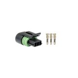 FuelTech Plug Kits 5005100161 Wiring Connector, Kit, Connector and Pins Style, Delphi/GM, Metri-pack, 3-pin, Male, Black, CDI, Each thumbnail 2