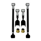 Detroit Speed Swivel-Link Control Arms 042105DS Arms, Swivel-Link, Rear, Tubular, Adjustable, Steel, Black Powdercoated, Buick, Chevy, Pontiac, Set thumbnail 1