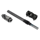 Detroit Speed Steering Shafts 092541DS Shaft, Collapsible, 3/4 in. Double D, Each End, Steel, Natural, Chevy, Each thumbnail 1