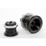 Detroit Speed Rear Subframe Bushing Sets 041510DS Bushings, Rear, Aluminum, Black Anodized, Chevy, Set thumbnail 1