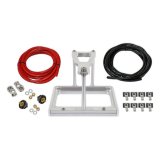 Detroit Speed Billet Aluminum Battery Mounts 120107DS Tray, Mount, Aluminum, Natural, 8.5 in. Wide, 11.5 in. Long, Hold-Down, Cables, Terminals, Kit thumbnail 2