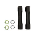 Detroit Speed Tubular Tie Rod Adjusters 090102BDS Adjusters, Tubular, 11/16-18 in. Thread, Steel, Black Powdercoat, 4.25 in. Length, Buick, Chevy, Pair thumbnail 1