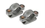 Detroit Speed Adjustable Leaf Spring Pads 040201DS Perches, Steel, 3 in. Diameter Axle Housing, 2 1/2 in. Width, Universal, Pair thumbnail 1