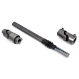 Detroit Speed Steering Shafts 092519DS Shaft, Collapsible, Steel, Natural, Universal Joints, Buick, Chevy, GMC, Oldsmobile, Pontiac, Each thumbnail 2