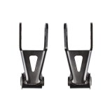 Detroit Speed Leaf Spring Drop Shackle Kits 040114DS Rear Shackles, Steel, Black Powdercoated, Chevy, GMC, Pair thumbnail 1