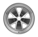 Legendary Wheels Styled Alloy Charcoal Machined 15x7 Wheels, Machined, 15 in. x 7.00 in., Aluminum, Machined, 5 x 114.3mm Bolt Circle, 4.25 in. Backspacing, Each thumbnail 1