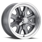 Legendary Wheels HB44 Charcoal Machined 15x7 Wheels, Machined, 15 in. x 7.00 in., Aluminum, Machined, 4 x 114.3mm Bolt Circle, 4.25 in. Backspacing, Each thumbnail 1