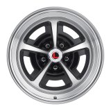 Legendary Wheels Magnum 500 Gloss Black Machined 17x7 Wheels, Machined, 17 in. x 7.00 in., Aluminum, Machined, 5 x 114.3mm Bolt Circle, 4.25 in. Backspacing, Each thumbnail 1