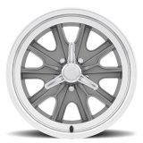 Legendary Wheels HB45 Charcoal Machined 17x8 Wheels, Machined, 17 in. x 8.00 in., Aluminum, Machined, 5 x 114.3mm Bolt Circle, 4.75 in. Backspacing, Each thumbnail 1