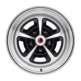 Legendary Wheels Magnum 500 Gloss Black Machined 15x8 Wheel, Legendary, 15 in. x 8 in., 4.75 in. Backspace, 5 x 4.5 in. Bolt Circle, Each thumbnail 1