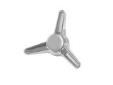 Legendary Wheels Center Caps LW-HC028 Wheel Cap, Spinner, 2-Piece, Thread-On, Aluminum, Chrome, Fits L90 Series Wheels, Each thumbnail 1