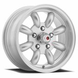 Legendary Wheels T/A 8-Spoke Silver Machined 17x7 Wheels, Machined, 17 in. x 7.00 in., Aluminum, Machined, 5 x 114.3mm Bolt Circle, 4.25 in. Backspacing, Each thumbnail 1