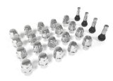 Legendary Wheels Wheel Installation Kits LW-LN003-20 Lug Nuts, Kit, 3/4 in. Hex Head, 12 in.-20 in. Thread, ET/Ultra Conical Seat, Closed End, Include Rubber/Chrome Stems, Set of 20 thumbnail 1