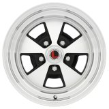 Legendary Wheels Flat 5 Black Machined 15x7 Wheels, Machined, 15 in. x 7.00 in., Aluminum, Machined, x 114.3mm Bolt Circle, 4.25 in. Backspacing, Each thumbnail 1