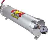 CVR Oil Accumulators OAC91 Engine Accumulator, 3 Quarts, Clear Anodized, Gauge, Valve, Each thumbnail 1