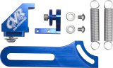 CVR Billet Throttle Return Spring Brackets 64501BL Bracket, 4500 Series Carburetor, Aluminum, Blue Anodized, Bracket, Each thumbnail 2