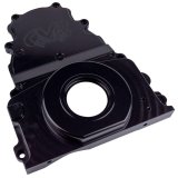 CVR LS 2-Piece Timing Covers TC2327BK Cover, 2-Piece, Billet Aluminum, Black Anodized, Chevrolet, Gen 3, V8, Each thumbnail 2