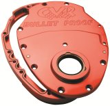 CVR Timing Covers TC2350R Cover, 2-piece, Billet Aluminum, Red Anodized, Bolts, Gaskets, Chevy, V6, V8 Small Block, Kit thumbnail 2