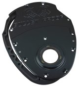 CVR Timing Covers TC2350BK Cover, 2-piece, Billet Aluminum, Black Anodized, Bolts, Gaskets, Chevy, V6, V8 Small Block, Kit thumbnail 4