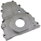 CVR LS 2-Piece Timing Covers TC2328S Cover, 2-Piece, Cast Aluminum, Natural, With Cam Sensor, Chevrolet, Gen 4, V8, Each thumbnail 2