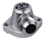 CVR Thermostat Housings TSH5ACL Water Neck, 90 degree, -16 AN, Billet Aluminum, Clear Anodized, Chevy, Small Block LS, Each thumbnail 2