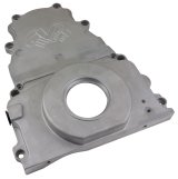 CVR LS 2-Piece Timing Covers TC2328 Cover, 2-Piece, Cast Aluminum, Natural, Chevrolet, LS, V8 Gen 3, Each thumbnail 1
